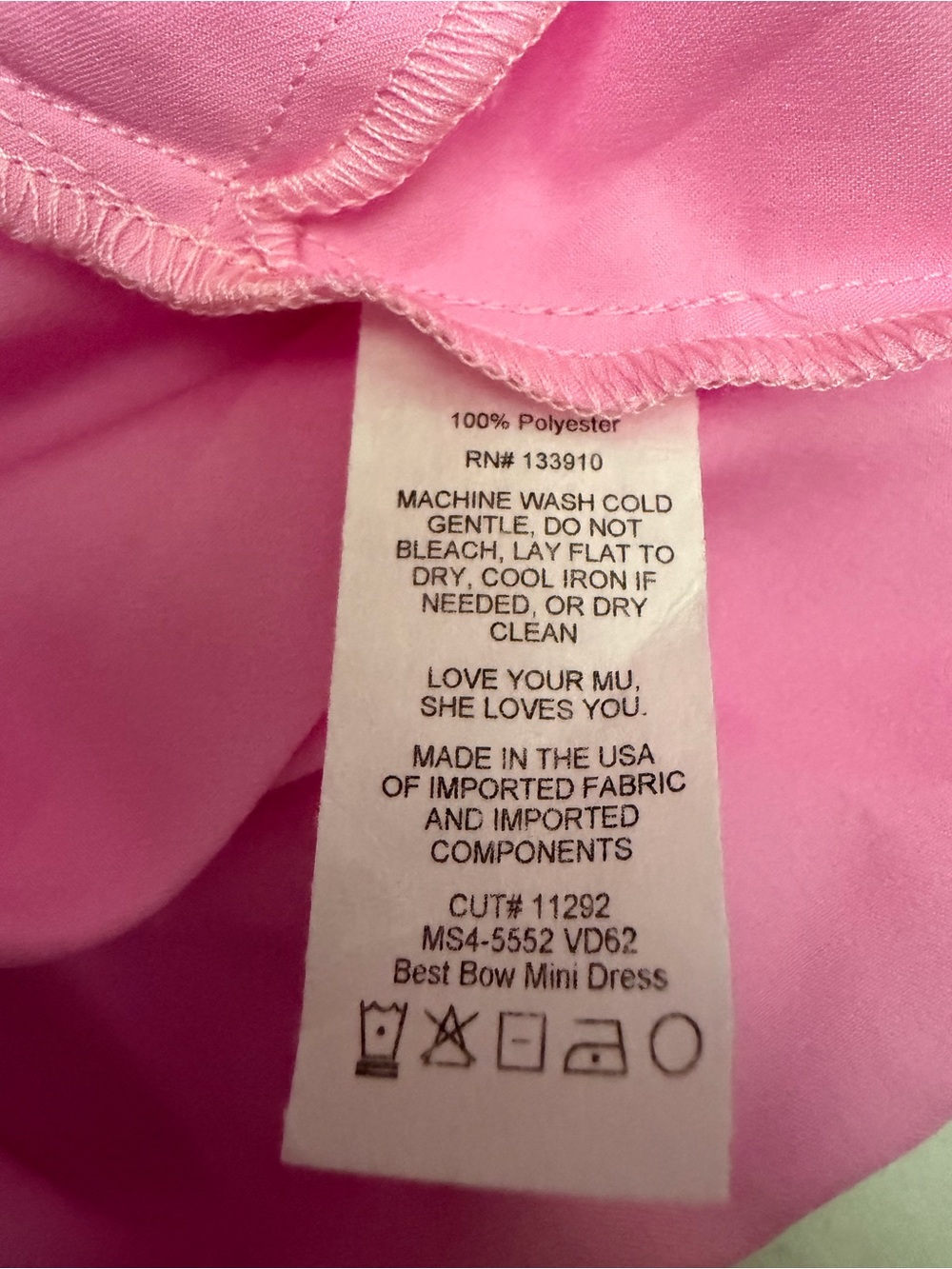 Show Me Your Mumu Best Bow Mini Dress Sz M - Picture 4 of 8